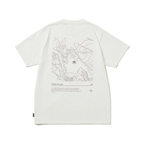 �X�m�[�s�[�N(snow peak) HQ Topographic Map T-Shirt �S2�F �S3�T�C�Y