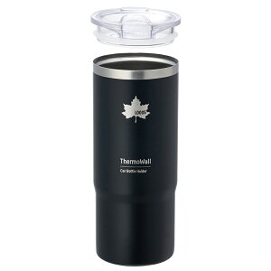 ���S�X(LOGOS) ThermoWall �^��f�M �J�[�{�g���z���_�[ 600ml �u���b�N 81286001