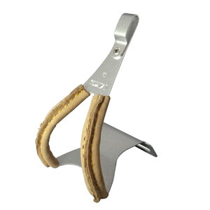 MKS(�O�������쏊) TOE CLIP ALLOY w/leather ��t�g�[�N���b�v �A���~ �T�C�N��/���]�� M 51×51×70×104×37