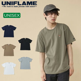 ユニフレーム(UNIFLAME) 【ユニフレーム×ナチュラム】7.1オンス へヴィーウェイト Tシャツ S オリーブ URNT-3