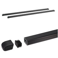INNO(イノー) INB147BK スクエアバーセット 2本入り 147CM ブラック INB147BK