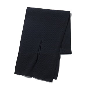 Xm[s[N(snow peak) Co/Ny/Pe Knit Stole One BLACK AC-24AU203BK
