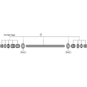 �V�}�m(SHIMANO)/�T�C�N�� Y3F698070 FH-TY500 �n�u���g���i �i�b�g���p 180mm Y3F698070