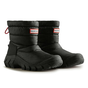 HUNTER (�n���^�[) INTREPID SHORT SNOW BOOT(�C���g���s�b�h �V���[�g�X�m�[�u�[�c) WFS2108WWU-BLK �S2�T�C�Y