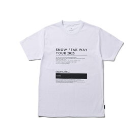 スノーピーク(snow peak) SPW Tour 2025 T-Shirt 全3色 全2サイズ