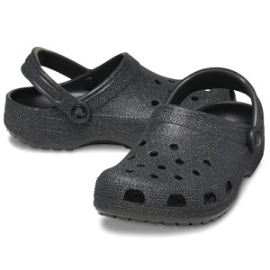 CROCS(NbNX) CLASSIC GLITTER CLOG(NVbN Ob^[ NbO) 24cm(M6) Black Glitter 205942