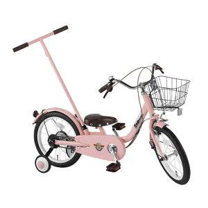 トップ(TOP) いきなり自転車 押し手付き自転車 16インチ パステルピング 4938402975243