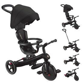 【スーパーSALE店内最大52％OFF】 GLOBBER(グロッバー) エクスプローラー トライク 4in1 ベビーカーから三輪車 ブラック WLGB634120JPT
