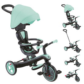 【スーパーSALE店内最大52％OFF】 GLOBBER(グロッバー) エクスプローラー トライク 4in1 ベビーカーから三輪車 ミント WLGB634206JPT