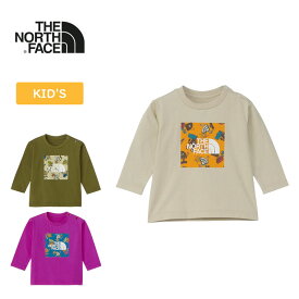 THE NORTH FACE(ザ・ノース・フェイス) ロングスリーブ グラフィック スクエア ロゴ ティー ベビー NTB82401 全3色 全2サイズ
