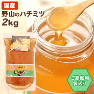 福岡県野山のハチミツ おまけキャンペーン中★ 2kg 袋入り はちみつ ハチミツ 蜂蜜 国産蜂蜜 国産ハチミツ