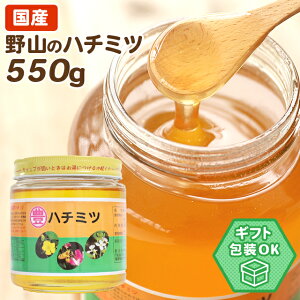 国産 野山のハチミツ 550g 瓶入り はちみつ ハチミツ 蜂蜜 国産蜂蜜 国産ハチミツ