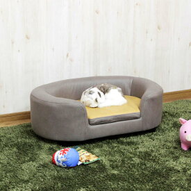 ペットベッド ペット用ベッド ペット用ソファー かわいい ペットソファ ライトブラウン＆イエロー PSO-LEO