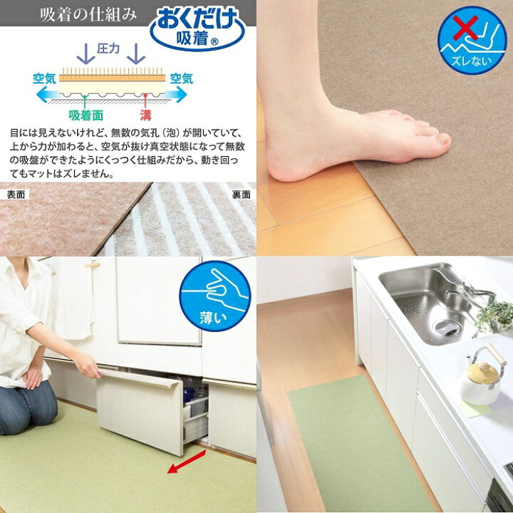 1603円 新入荷 日本製 撥水 消臭 洗えるサンコー キッチンマット ずれない 台所マット ロング 60×240cm ブラウン おくだけ吸着 KG-06 1603円 新入荷 日本製 撥水 消臭 洗えるサンコー キッチンマット ずれない 台所マット ロング 60×240cm ブラウン おくだけ吸着 KG-06