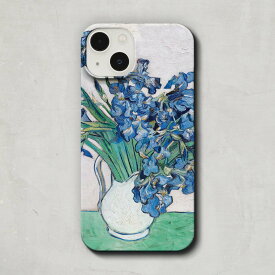 スマホケース / フィンセント ファン ゴッホ「アイリス (1890)」 iPhone 全機種対応 14 13 12 11 SE Pro Max Plus mini ケース カバー 花 花柄 ゴッホ美術館 Van Gogh 美術 名画 絵画 アート レトロ マット ペア 個性的 おもしろ