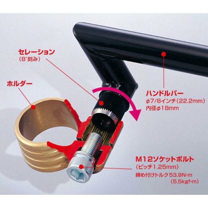 楽天市場】在庫有☆ハリケーン☆ HS4114G-01 セパレート ハンドル 