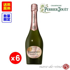 [送料無料] ペリエ ジュエ　ブラゾン ロゼ NV 6本セット 【正規品（箱なし）】 PERRIER JOUET　Blason Rose 【ロゼ泡/辛口】