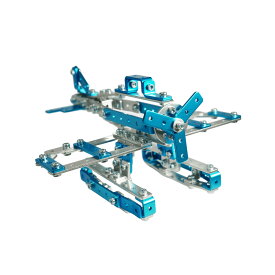 ザオーブロック プロペラ機 赤 青 Z-001 ブロック おもちゃ 小学生 子供 子ども 金属 飛行機 乗り物 大人 知育 玩具 インテリア