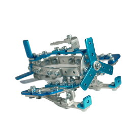 ザオーブロック ミニプロペラ機 赤 青 Z-002 ブロック おもちゃ 小学生 子供 子ども 金属 飛行機 乗り物 大人 知育 玩具 インテリア