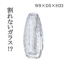 割れない花瓶 PVアイスベーススマート　W9xD5xH18 花瓶 一輪挿し フラワーベース シンプル 花 コンパクト 大きめ ギフト プレゼント リビング 玄関 インテリア かわいい ブラック ホワイト 透明 ナチュラル おしゃれ ホワイエ FOYER ポリカーボネート 2300164