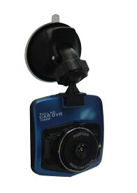 ダミー ドライブレコーダー 　ドラレコダミー　ブルー　リアガラス専用 　吸盤タイプ 　ステッカー付き【送料無料】