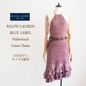 【SALE】【BLUE LABEL by Ralph Lauren】ラルフローレン ブルーレーベル　ホルターネック　リネン ワンピース【あす楽対応】