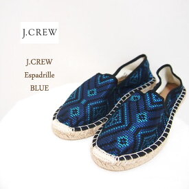 SPECIAL PRICE♪【SALE】【J.CREW】ジェイクルー　エスパドリーユ/BLUEジャガード【あす楽対応】