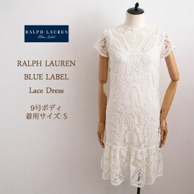 【SALE】ラルフローレン ブルーレーベル レディース 総レース　ワンピース/ナチュラルホワイトRalph Lauren Dress