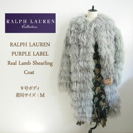 ラルフローレン パープルレーベル レディース リアル ラム ファー コート/シルバーグレーPurple Label by RalphLauren Coat