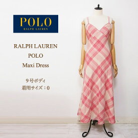 ラルフローレン ポロ レディース チェック マキシ ワンピース・チュニック/レッドクリームPOLO by Ralph Lauren Dress