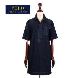 ラルフローレン ポロ レディース デニム 半袖 チュニック ミニワンピース/インディゴPOLO by Ralph Lauren Mini Dress