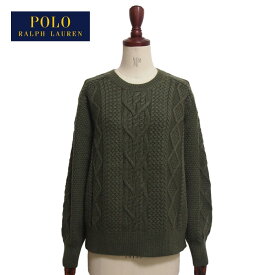 ラルフローレン ポロ レディース アランニット クルーネック セーター/グリーンPOLO Ralph Lauren Knit Top