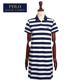 ラルフローレン ポロ レディース ポニー刺繍 ボーダー ポロワンピース/ネイビーPOLO Ralph Lauren Dress