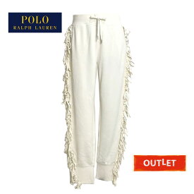 ポロ ラルフローレン レディース フリンジ スウェット パンツ/IVORYPOLO Ralph Lauren Frinje Sweat Pants