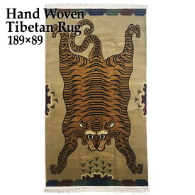 TIBETAN RUG チベタンラグ 絨毯 タイガー/Tiger/186×89