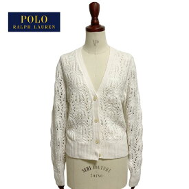 ラルフローレン ポロ レディース Vネック ウール レースニットカーディガン POLO Ralph Lauren V-neck Wool Lace Knit Cardigan