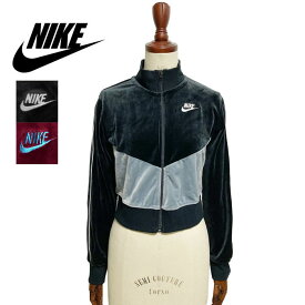 ナイキ ウィメンズ ベロア トラックジャケット ジャージ クロップド丈NIKE Sportswear Heritage Women's Loose Velour Track Jacket