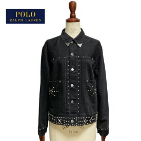 ポロ ラルフローレン レディース スタッズ デニムジャケット ウエスタン/ブラック Polo Ralph Lauren Studded Denim Jacket/Black