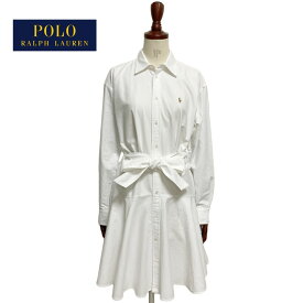 ラルフローレン ポロ レディース オックスフォード シャツ ワンピース フレア ベルト付き Ralph Lauren POLO Oxford Shirts Belted Dress