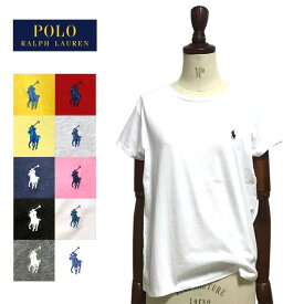 【メール便送料無料】 ポロ ラルフローレン レディース コットン クルーネック Tシャツ ワンポイント 半袖 女性 POLO Ralph Lauren T-Shirt