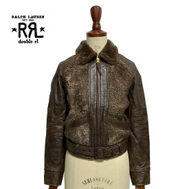 ラルフローレン ダブルアールエル レディース シアリング & レザー ジャケットDOUBLE RL Women's Shearling & Leather Jacket