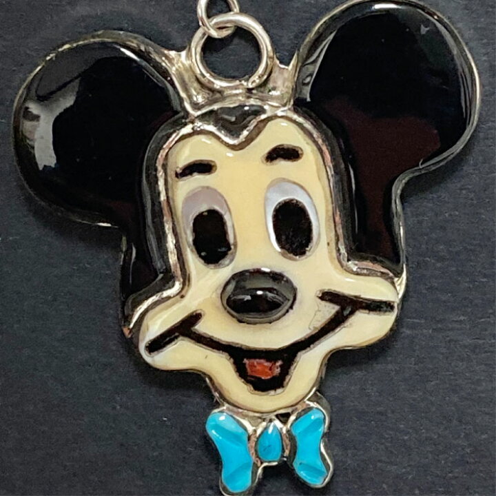 楽天市場】インディアンジュエリー ズニ族 ミッキー キャラクター 