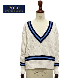 ラルフローレン ポロ レディース Vネック チルデン クリケット セーター ニット トップス POLO Ralph Lauren V-neck Cricket Sweater