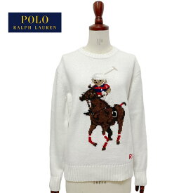 ラルフローレン ポロ レディース ポロベアー ポロ乗馬 競技スタイル クルーネック ニット セーター POLO Ralph Lauren Polo Bear Crewneck Sweater