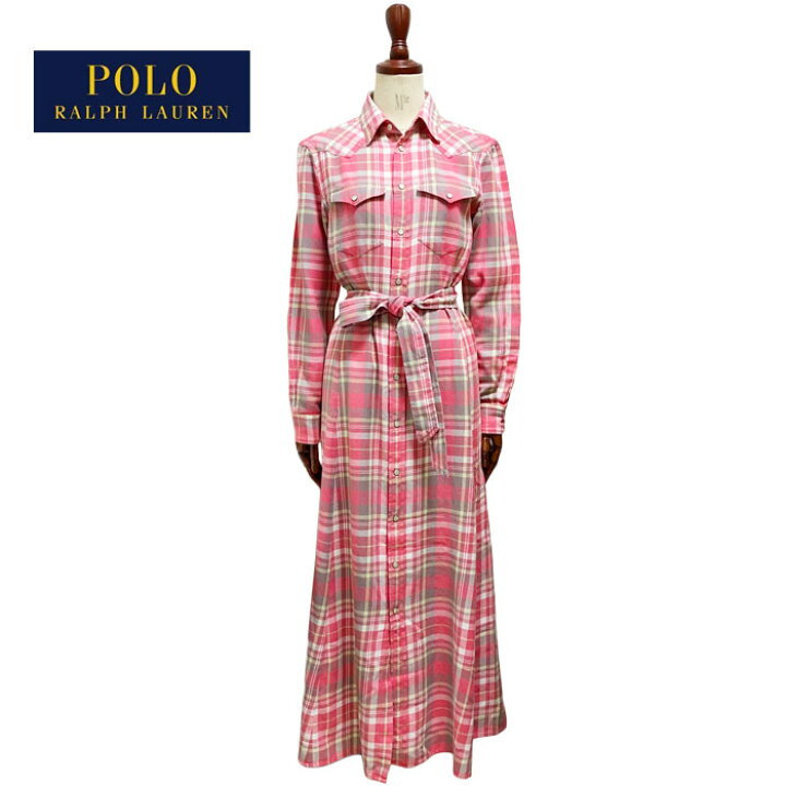 POLO RALPH LAUREN 切替 フローラル シルクワンピース 