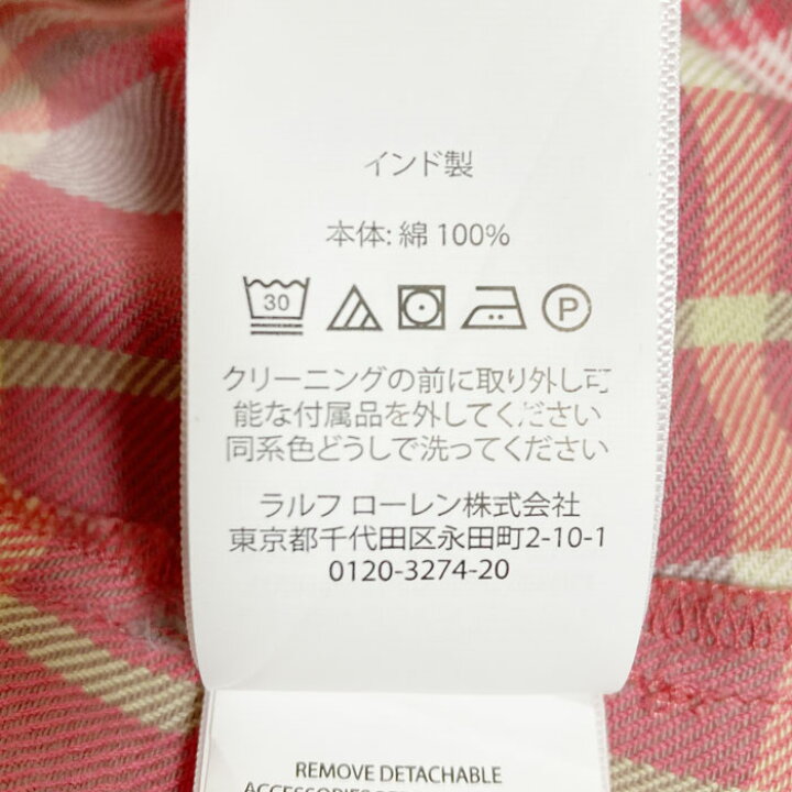 楽天市場】ラルフローレン ポロ レディース チェック シャツワンピース 
