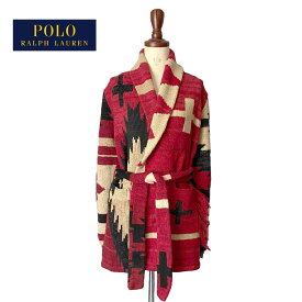 ポロ ラルフローレン レディース サウスウエスタン柄 ショールカラー ニット ガウン カーディガンPOLO Ralph Lauren Southwestern Style Knit Gown