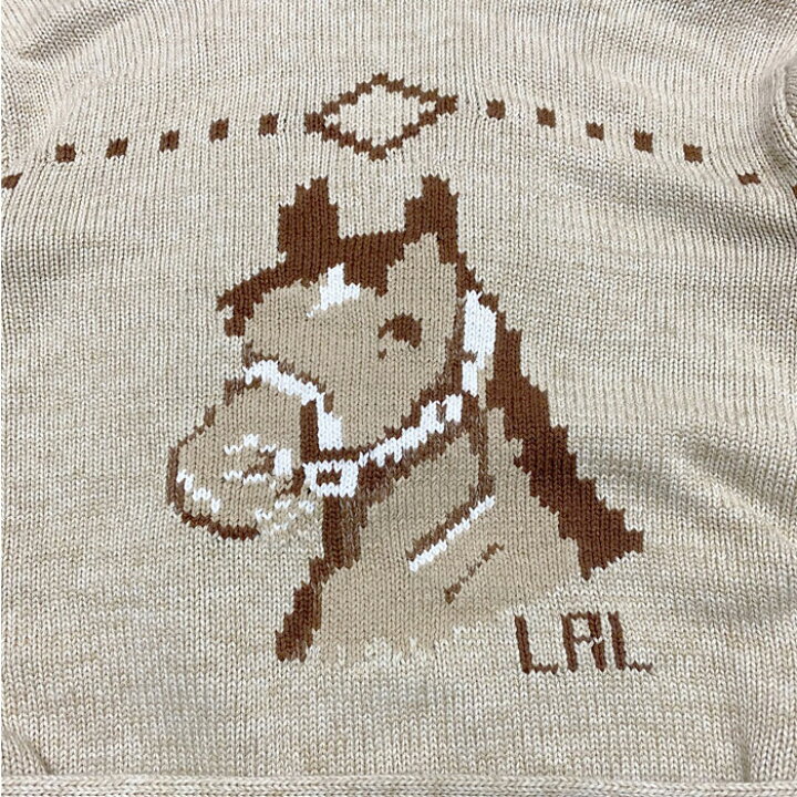 楽天市場】ローレン ラルフローレン レディース ショールカラー 馬柄 
