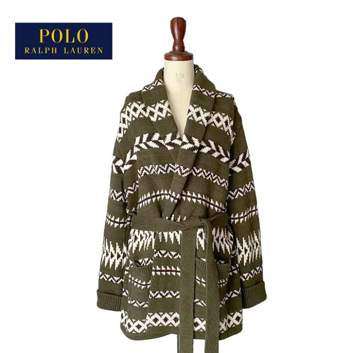 楽天市場】ポロ ラルフローレン レディース ショールカラー ニット  