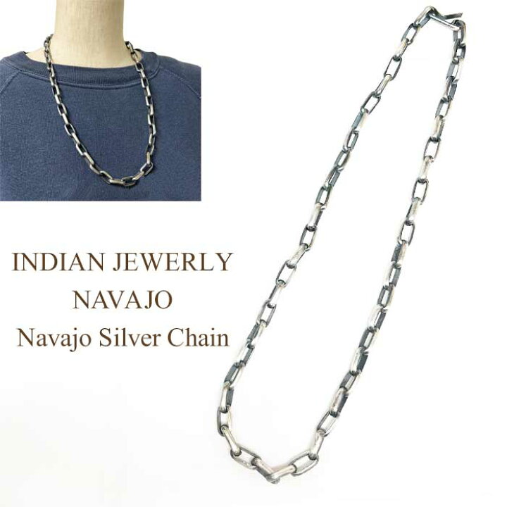 ナバホ族ハンドメイド シルバーネックレス ネックバー インディアン 